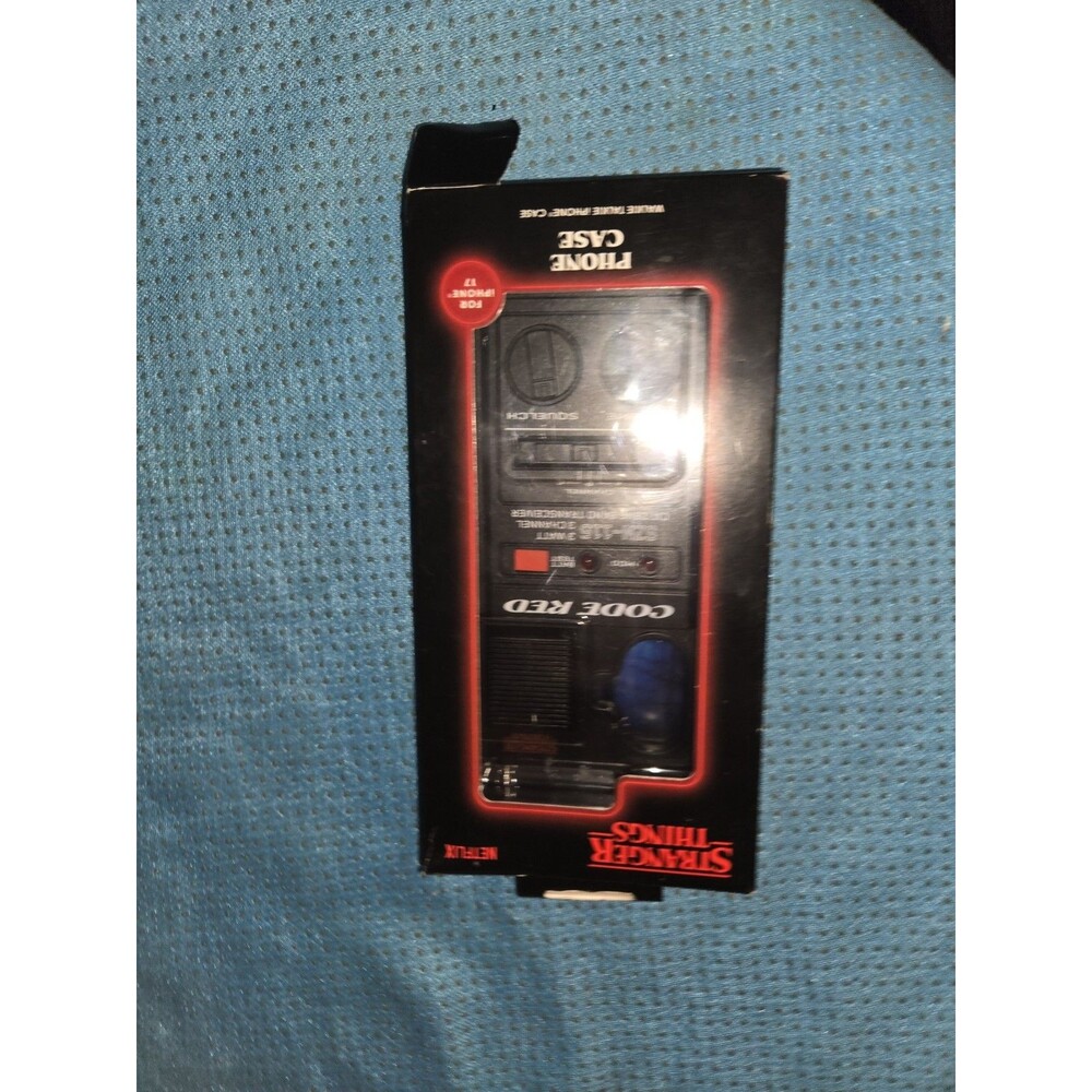 Stranger Things Netflix Walkie Talkie iPhone 17 Code Red Phone Case New
